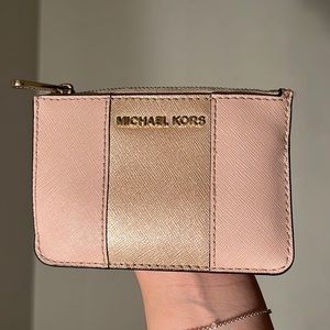 Michael Kors Jet Set Travel Small Top Zip Coin Pouch with ID Holder